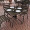 Flash Furniture Barker 31.5'' Bronze Square Tempered Glass Metal Table TLH-073A-2-BZ-GG - alternate 7